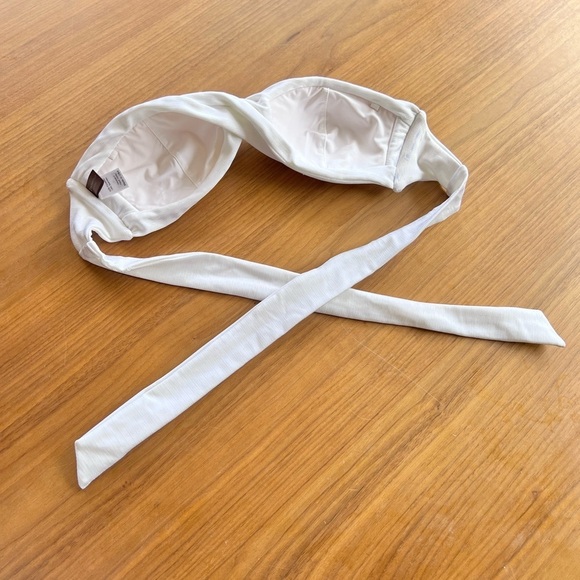 Mia Marcelle Swimwear white Twist front bandeau top - Picture 3 of 6